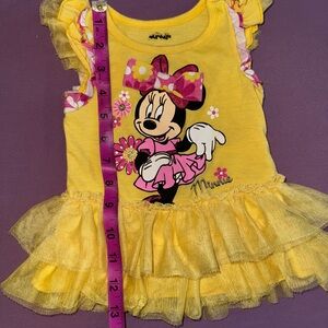 Disney Yellow Minnie Mouse Tulle Shirt